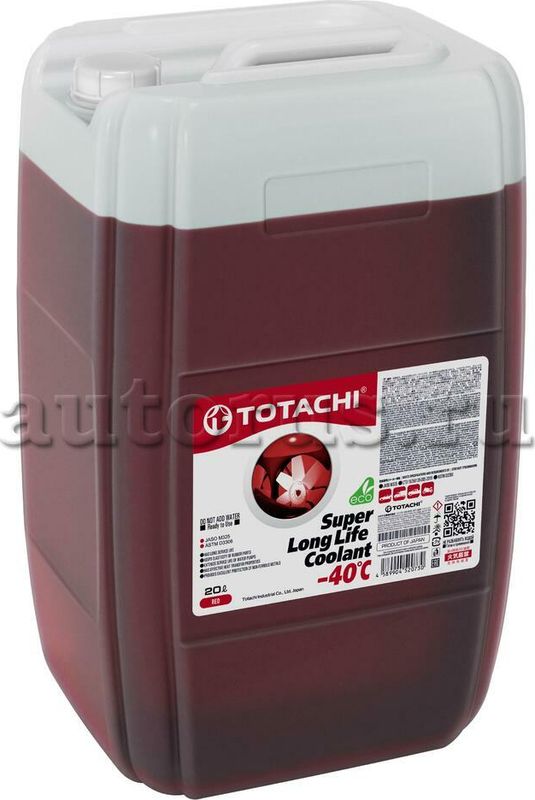 Жидкость охлаждающая низкозамерзающая TOTACHI SUPER LONG LIFE COOLANT Red -40C 2. Артикул 4589904520730