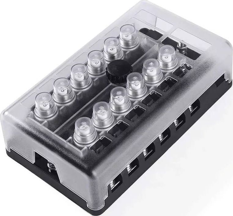 Держатель предохранителей РИФ 12 шт. с крышкой на винте. Артикул RIF22-9-0315012