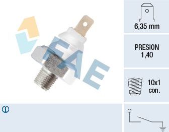 Датчик давления масла FAE. Артикул 12920