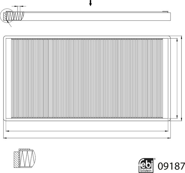 Салонный фильтр Febi Bilstein для BMW 7 II (E32) 1985-1994. Артикул 09187