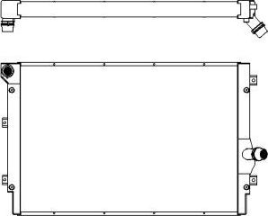 Радиатор охлаждения двигателя Sakura. Артикул 4062-1001