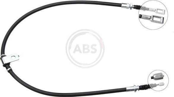 Трос ручника (тросик ручного тормоза) ABS задний правый для Nissan Cabstar F24M, F24W 2006-2013. Артикул K18956