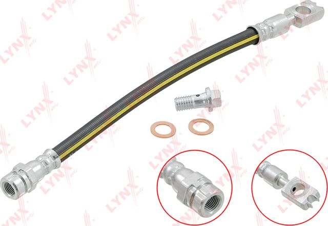 Тормозной шланг LYNXauto задний для Volkswagen Passat CC I 2008-2011. Артикул BL-3194