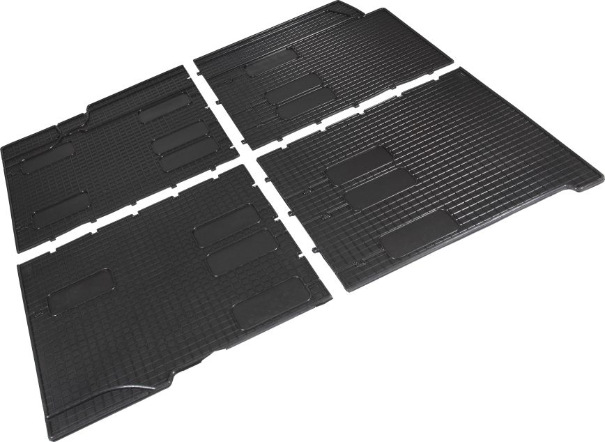 Комплект ковриков Seintex с узором сетка для салона Volkswagen Transporter T6 (2 и 3 ряды) 2015-2026. Артикул 92676