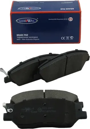 Колодки тормозные дисковые передние, комплект (Goodwill). Артикул 1119F