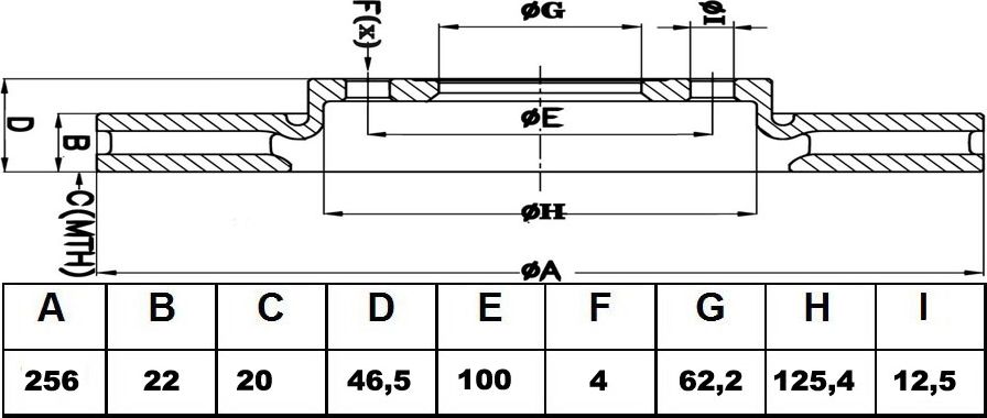 Диск тормозной HYUNDAI/KIA ACCENT/I20/RIO 05- перед. вент. (Blitz). Артикул BS0445