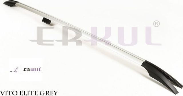 Рейлинги продольные Elit (ориг. дизайн) для Mercedes-Benz Viano W639 длинная база 2003-2014 СЕРЕБРИСТЫЕ. Артикул 22.SKP.01.03.US.G