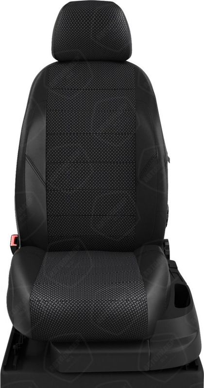 Чехлы Автолидер на сидения для Renault Espace IV 7 мест 2002-2014, цвет Черный/Готика. Артикул RN22-1301-KK4