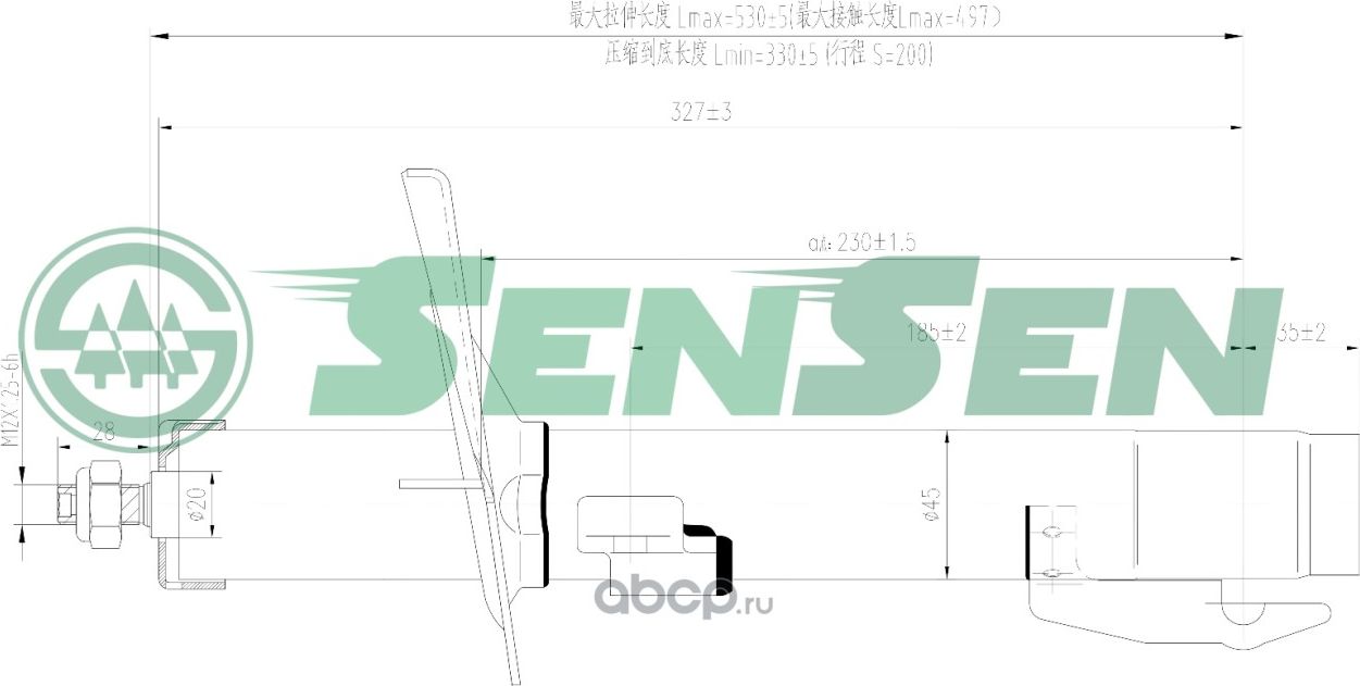 АМОРТИЗАТОР ПЕРЕДНИЙ МОСТ /RENAULT, GRAND SCENIC II (JM0/1_), SCENIC I (Sensen). Артикул 42130691