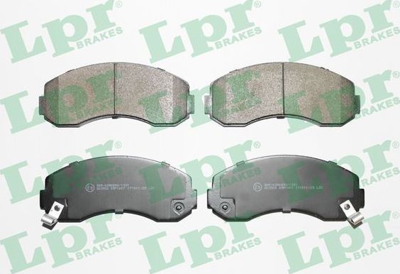 Тормозные колодки LPR передние для Kia Bongo II 1990-1999. Артикул 05P1007