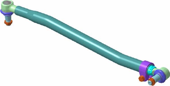 Рулевая тяга продольная Lemforder. Артикул 42150 01