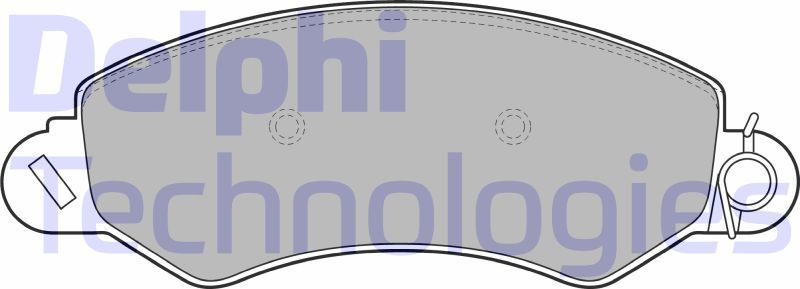 Тормозные колодки Delphi (Low-Metallic). Артикул LP2096