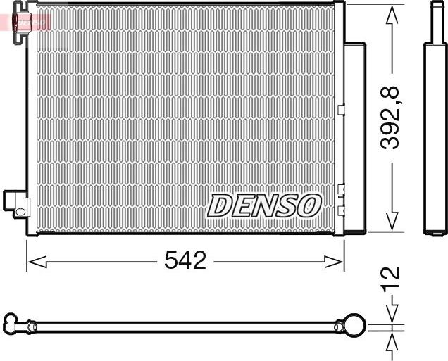 Радиатор кондиционера (конденсатор) Denso. Артикул DCN40026