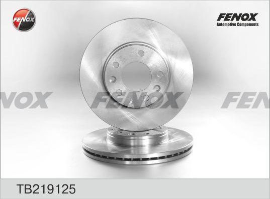 Тормозной диск Fenox передний для Mazda 6 I (GG) 2002-2008. Артикул TB219125