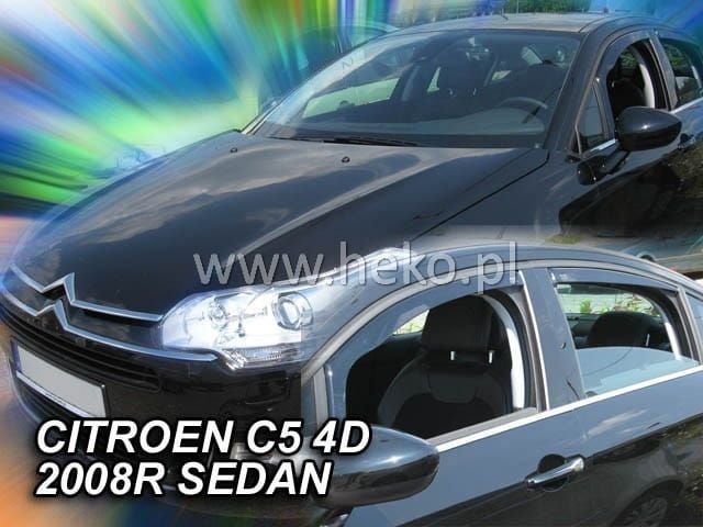 Дефлекторы Heko для окон (передняя пара) Citroen C5 II 4/5-дв. 2008-2017. Артикул 12242