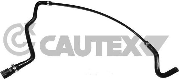 Патрубок радиатора (системы охлаждения) Cautex (EPDM (Этилен-пропиленовый каучук)). Артикул 757062