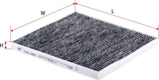 Салонный фильтр Sakura. Артикул CAC-2807