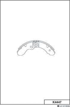 Тормозные колодки MK Kashiyama. Артикул K4447