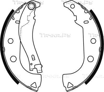 Тормозные колодки TRW задние для Fiat Fiorino II 1988-2001. Артикул GS8484