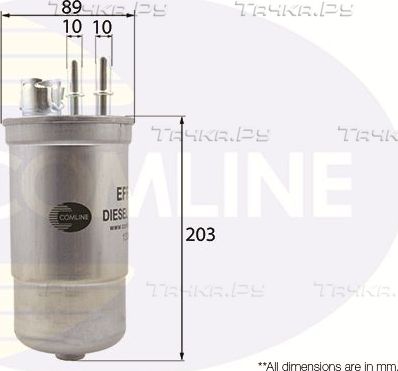 Топливный фильтр Comline для Ford Mondeo III 2000-2007. Артикул EFF053