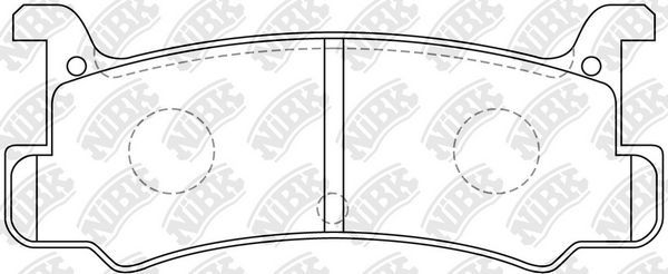 Тормозные колодки NiBK задние для Mazda MX-3 I 1991-1998. Артикул PN6353