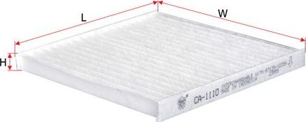 Салонный фильтр Sakura. Артикул CA-1110