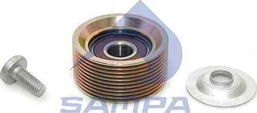 Натяжной ролик (натяжитель) приводного поликлинового ремня Sampa для Volvo  FH16 II 2012-2026. Артикул 033.054