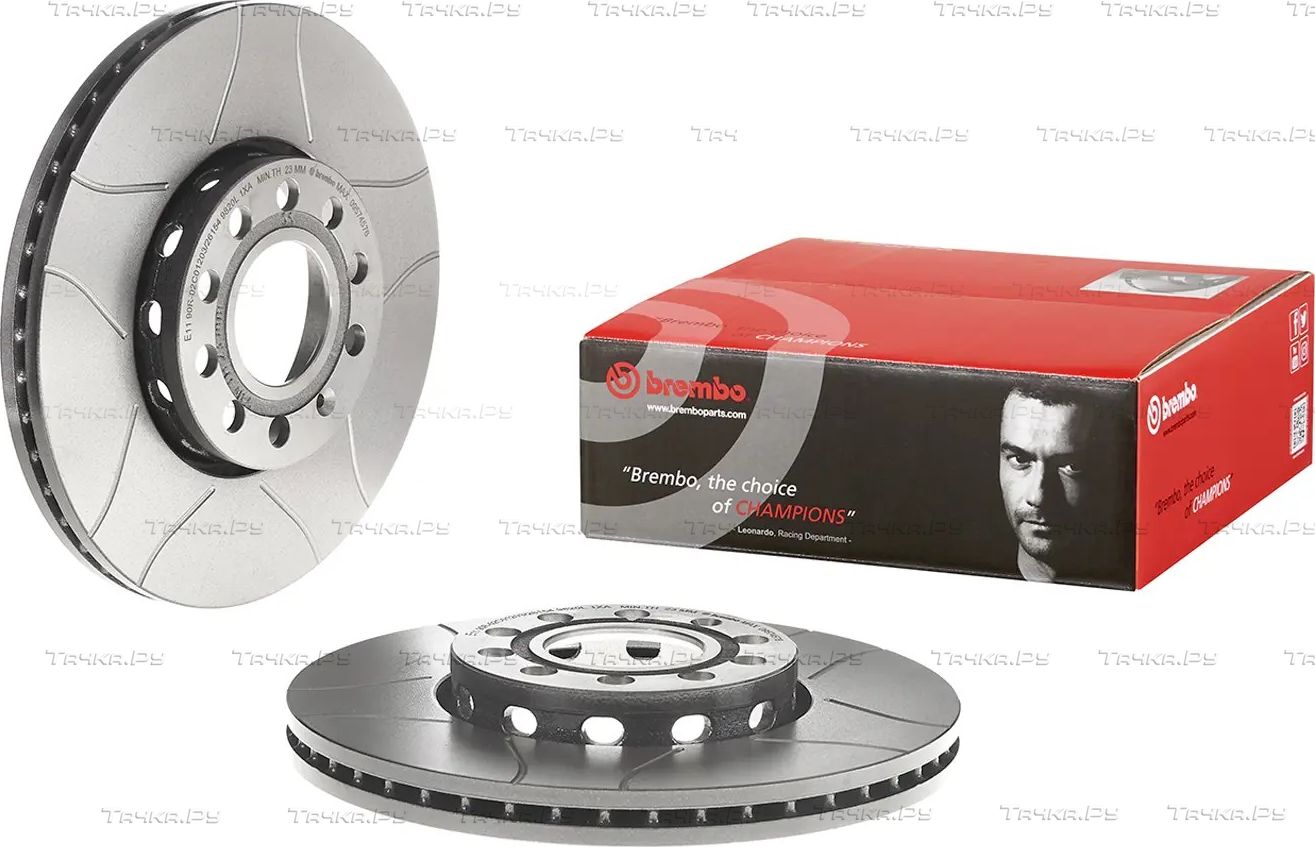 Тормозной диск Brembo XTRA LINE - Max передний для Volkswagen Passat B5 1997-2000. Артикул 09.5745.76