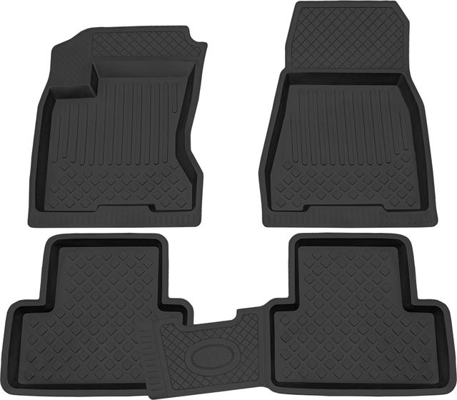 Коврики Rezkon резиновые для салона Nissan X-Trail T31 2007-2015. Артикул 1025035100