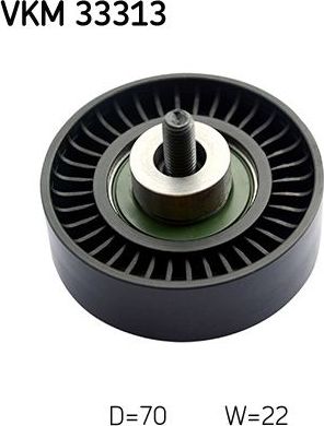 Направляющий (ведущий) ролик приводного поликлинового ремня SKF. Артикул VKM 33313