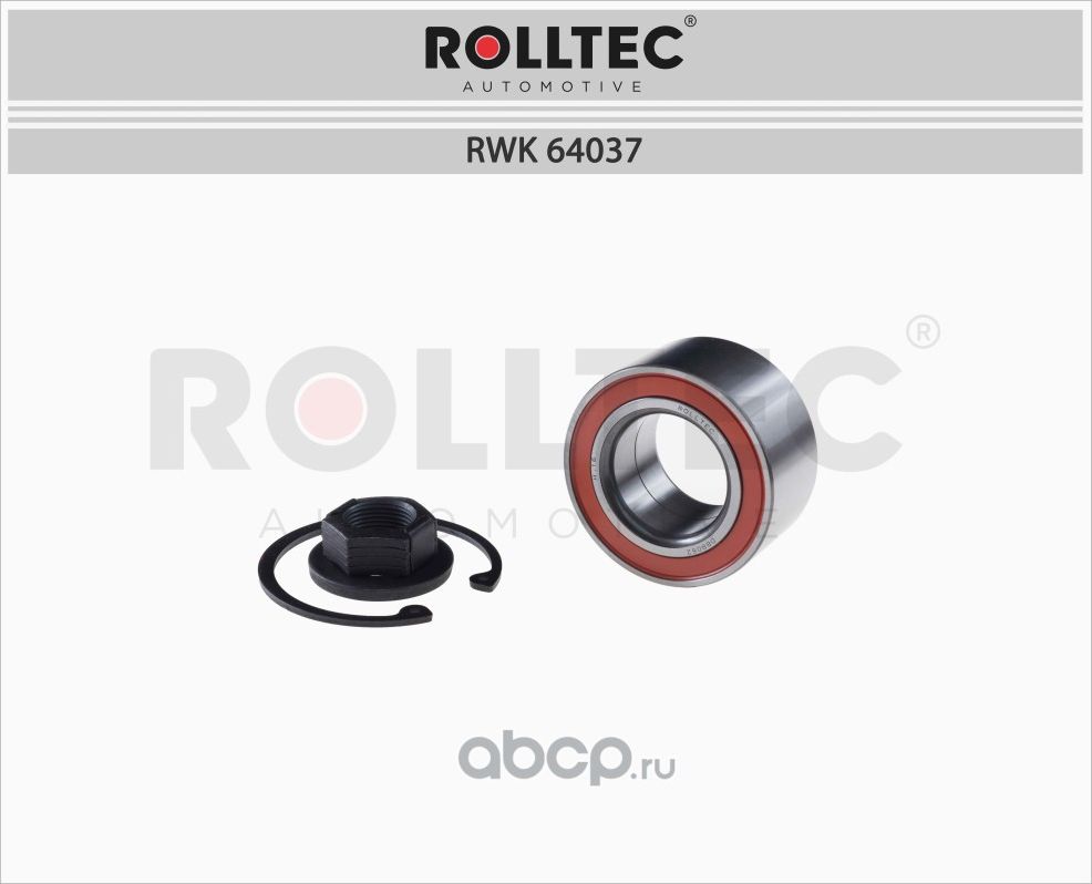 Подшипник ступицы (Rolltec). Артикул RWK64037