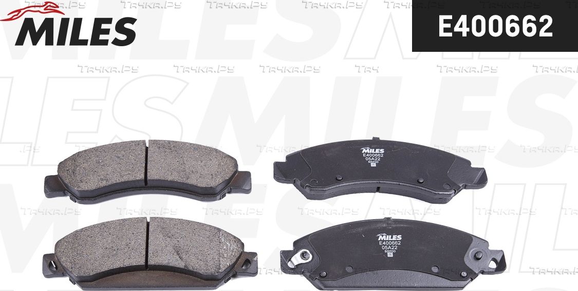 Тормозные колодки Miles (Low-Metallic) для Cadillac Escalade III 2006-2014. Артикул E400662