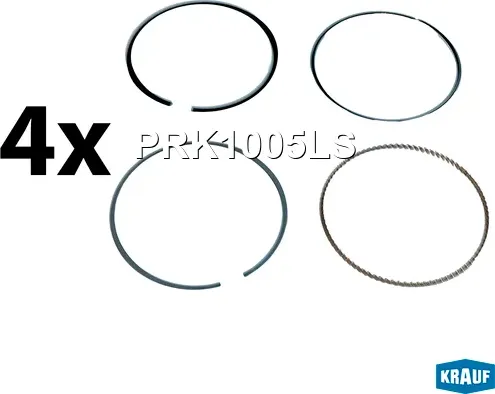 Кольца поршневые (Krauf) Krauf. Артикул PRK1005LS