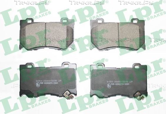 Тормозные колодки LPR. Артикул 05P2086