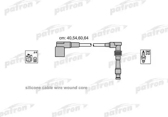 Высоковольтные провода (провода зажигания) (комплект) Patron для Opel Astra F 1994-2002. Артикул PSCI2004
