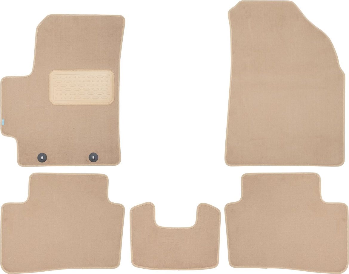 Коврики текстильные Klever Premium для салона Hyundai Creta II 2021-2026 БЕЖЕВЫЕ. Артикул KLEVER0402007922112kh