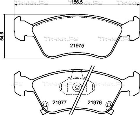 Тормозные колодки Hella Pagid. Артикул 8DB 355 016-981