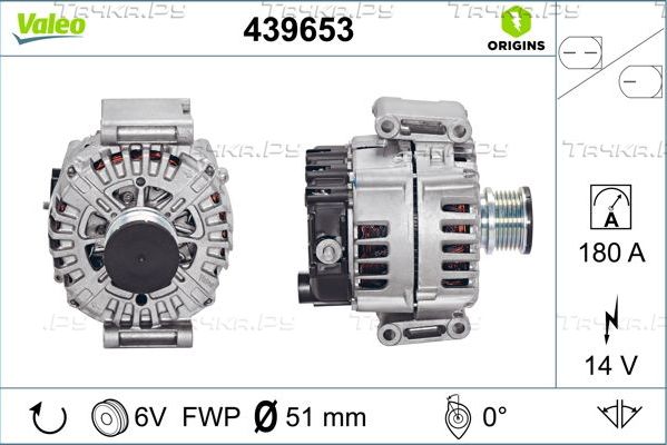 Генератор Valeo Origins New для Mercedes-Benz Vito II (W639) 2003-2014. Артикул 439653