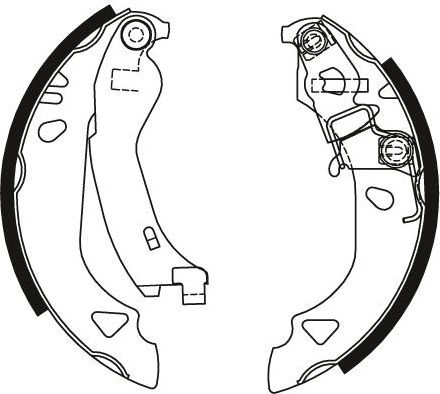 Тормозные колодки TRW задние для Fiat Brava 1995-2002. Артикул GS8570