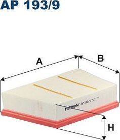 Воздушный фильтр Filtron. Артикул AP 193/9