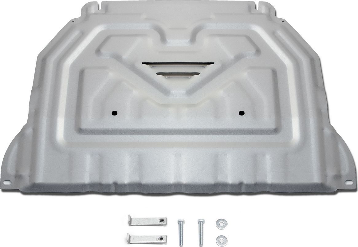 Защита алюминиевая Rival для картера и КПП Mitsubishi Outlander III 2012-2018 2018-2026. Артикул 333.4036.1