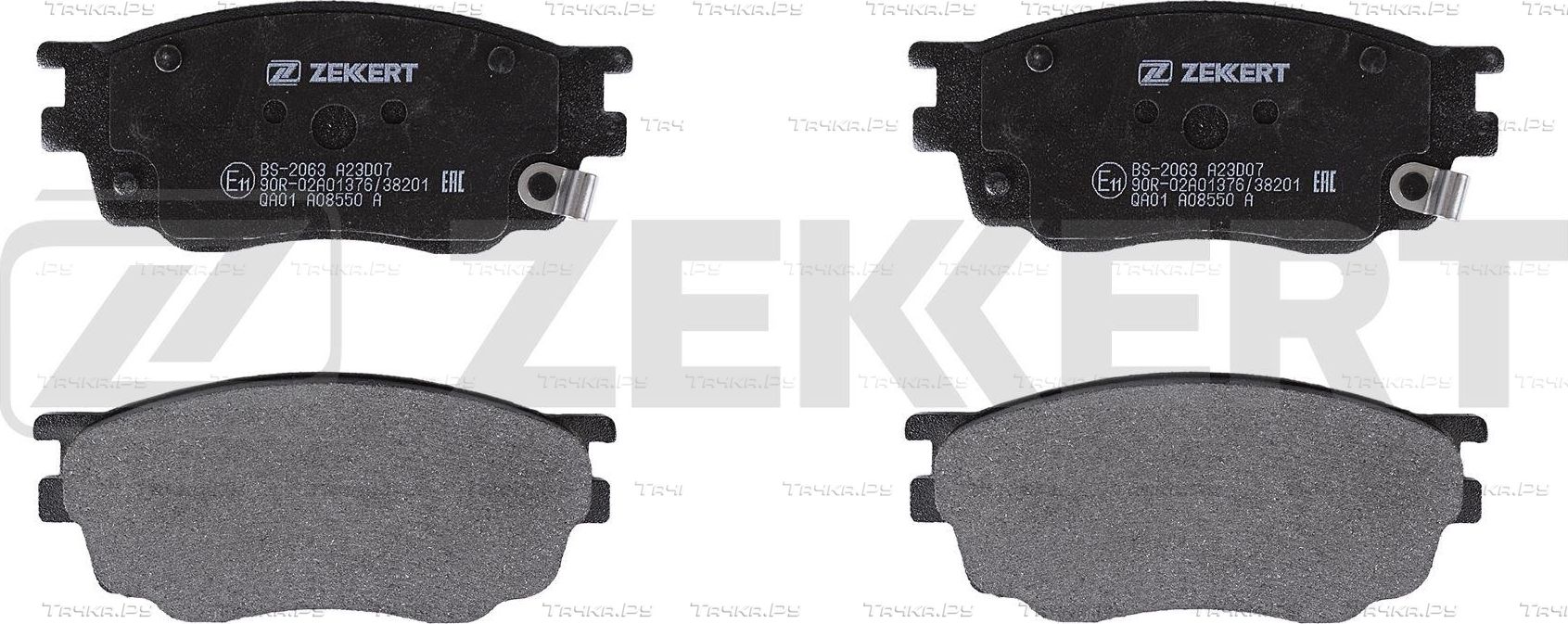 Тормозные колодки Zekkert передние для Mazda 626 V (GF) 1997-2002. Артикул BS-2063