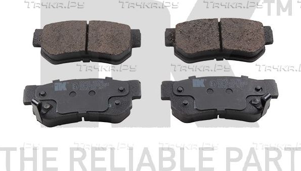 Тормозные колодки NK задние для Hyundai Matrix I 2001-2010. Артикул 223456