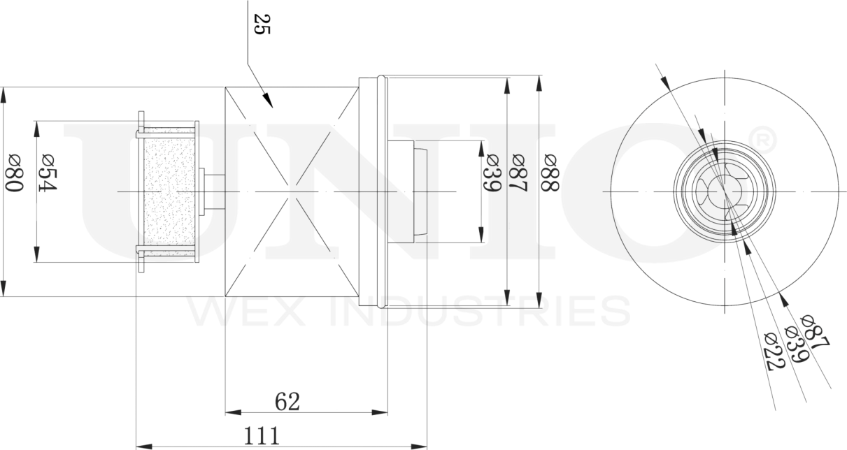 Фильтр топливный (Unio). Артикул FLT-50049