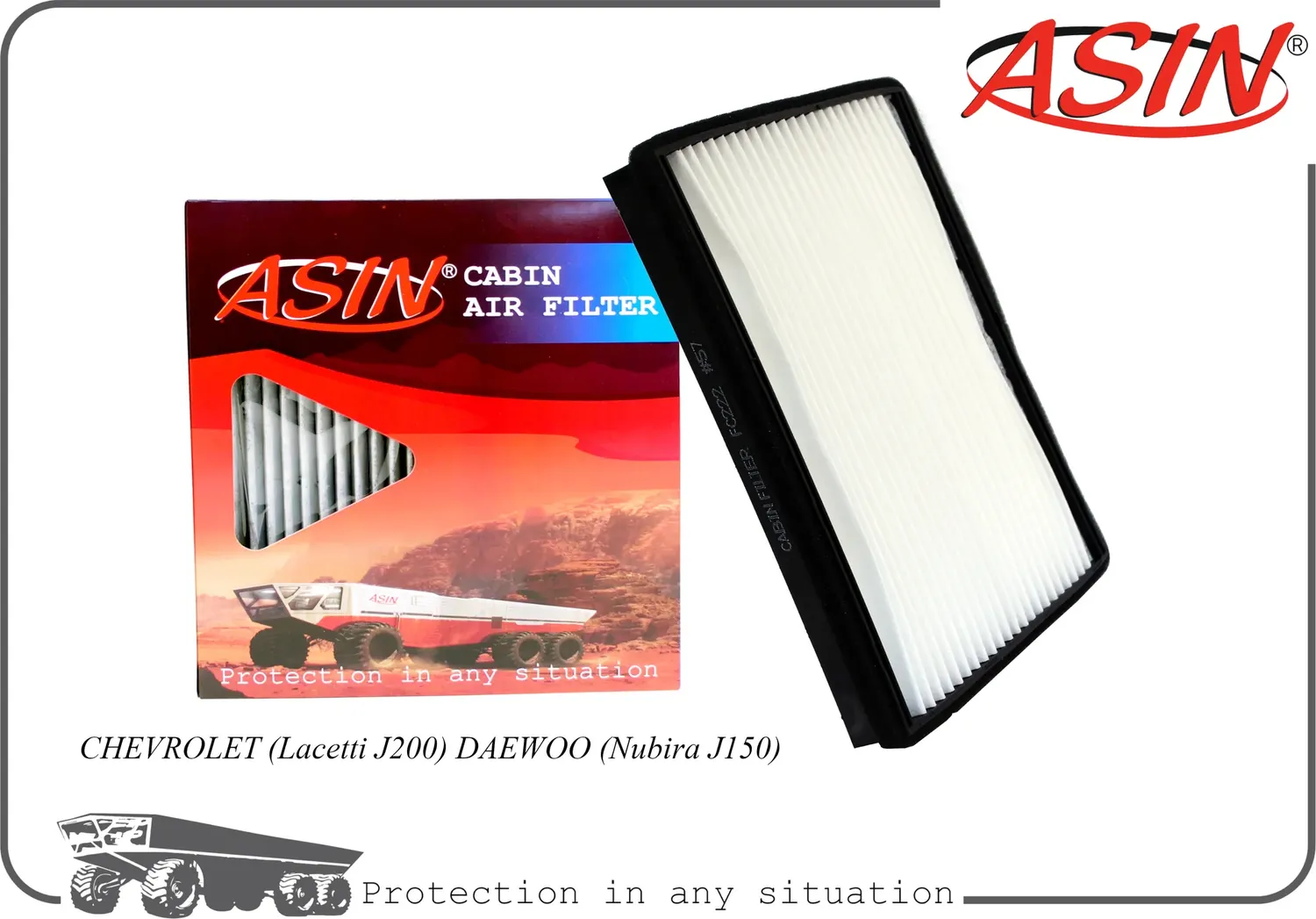 Фильтр салонный (Asin). Артикул ASINFC222