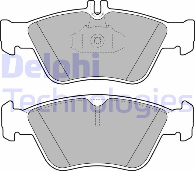 Тормозные колодки Delphi (Low-Metallic). Артикул LP1588