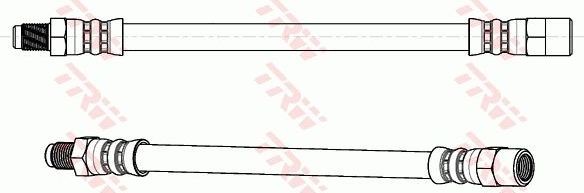 Тормозной шланг TRW задний правый/левый внешний для Audi A6 I (C4) 1994-1997. Артикул PHB650