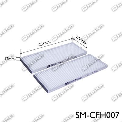 Салонный фильтр SpeedMate для Hyundai Getz I 2002-2010. Артикул SM-CFH007
