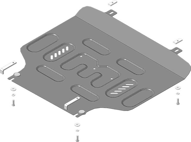 Защита Мотодор для картера и КПП Honda Airwave 2004-2008. Артикул 70817