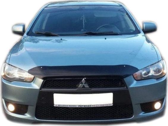 Дефлектор SIM для капота Mitsubishi Lancer 10 2007-2010 (короткий). Артикул SMILAN0712S